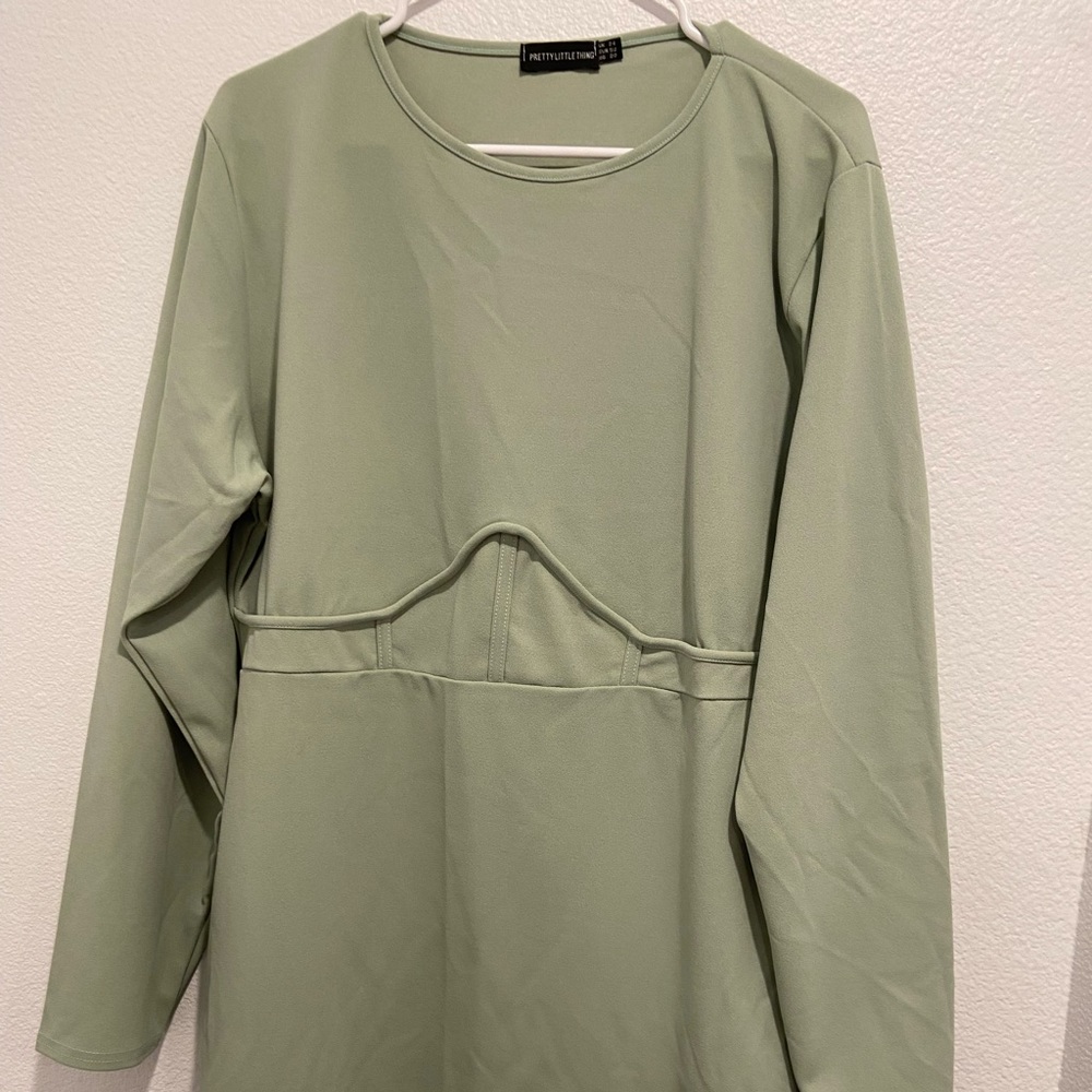 Plus Size Light Green Bodycon Dress Size 20